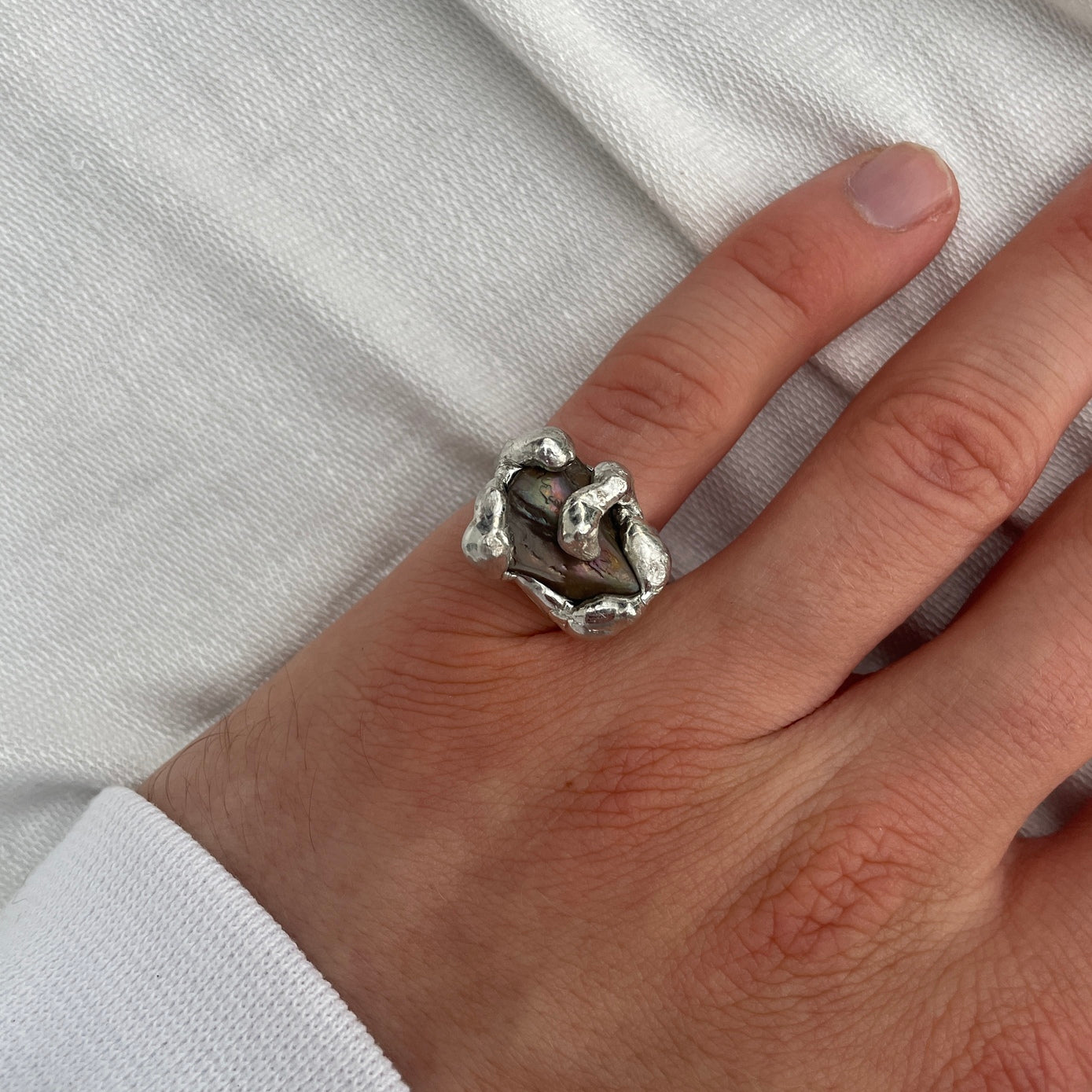 brown pearl ring - verdintils
