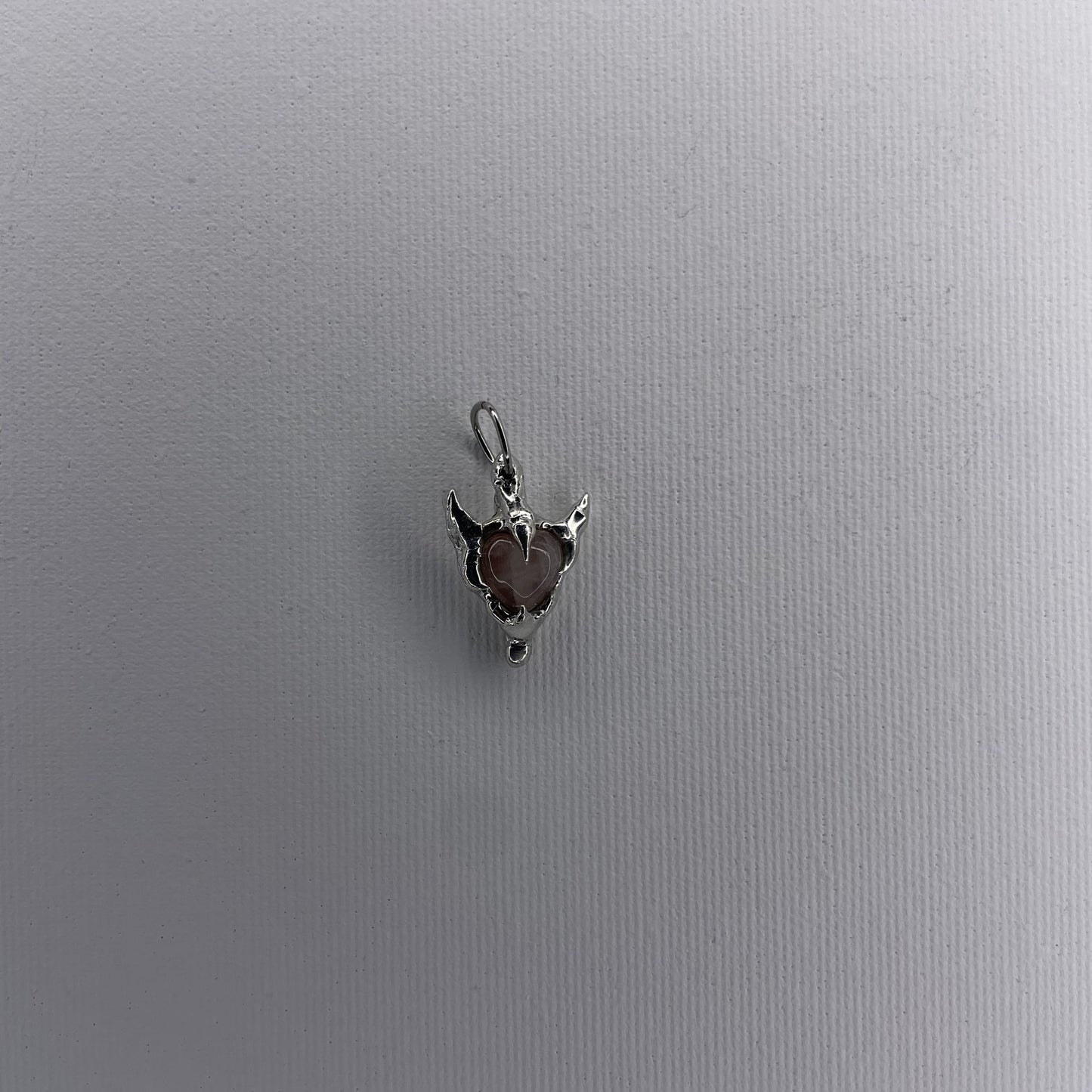 spiky rose heart pendant - verdintils