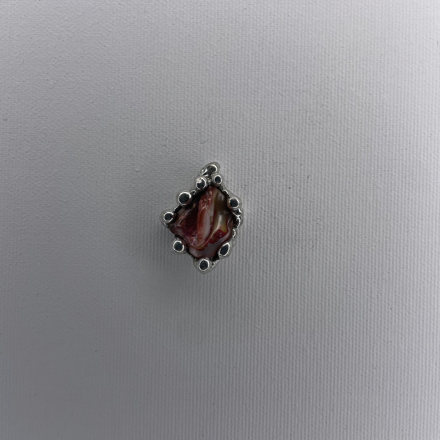 red coral pendant - verdintils