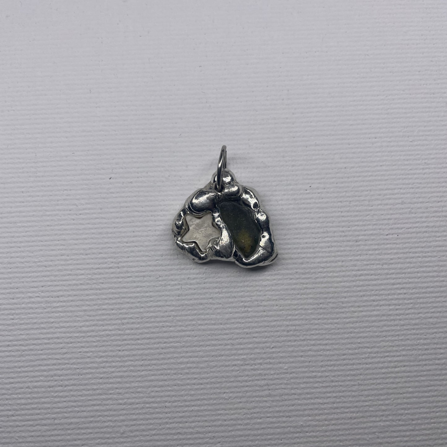 star seaglass pendant - verdintils