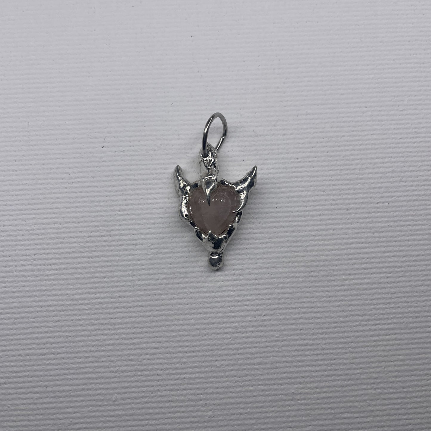 spiky rose heart pendant - verdintils