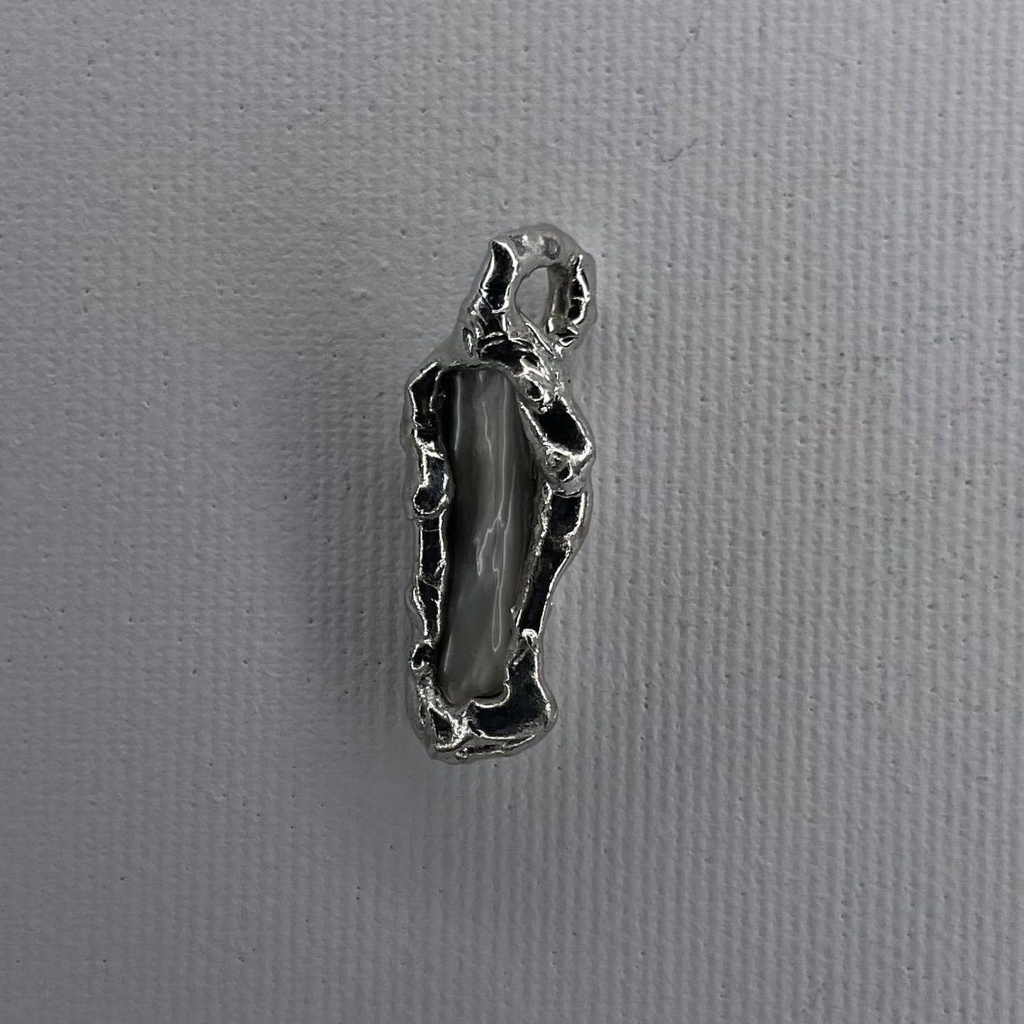 003 white pearl pendant - verdintils