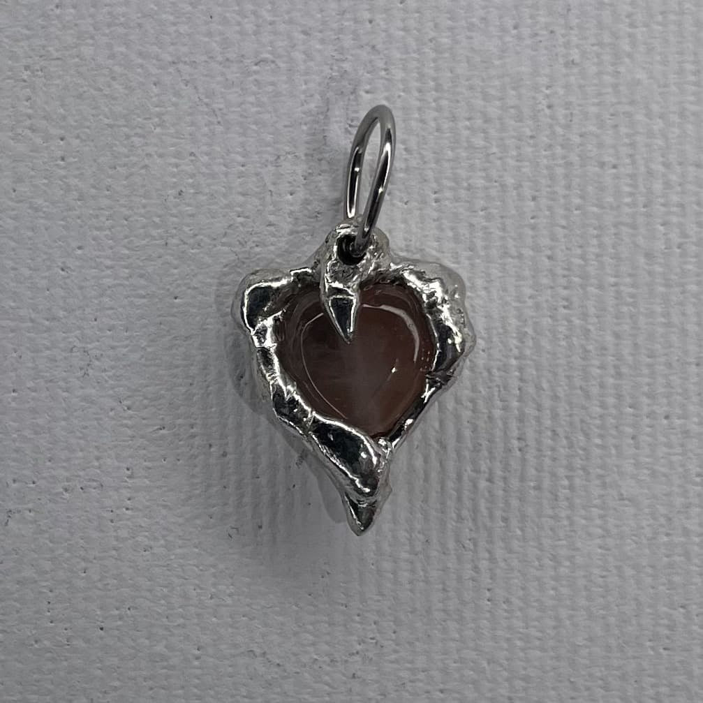 rose heart pendant - verdintils