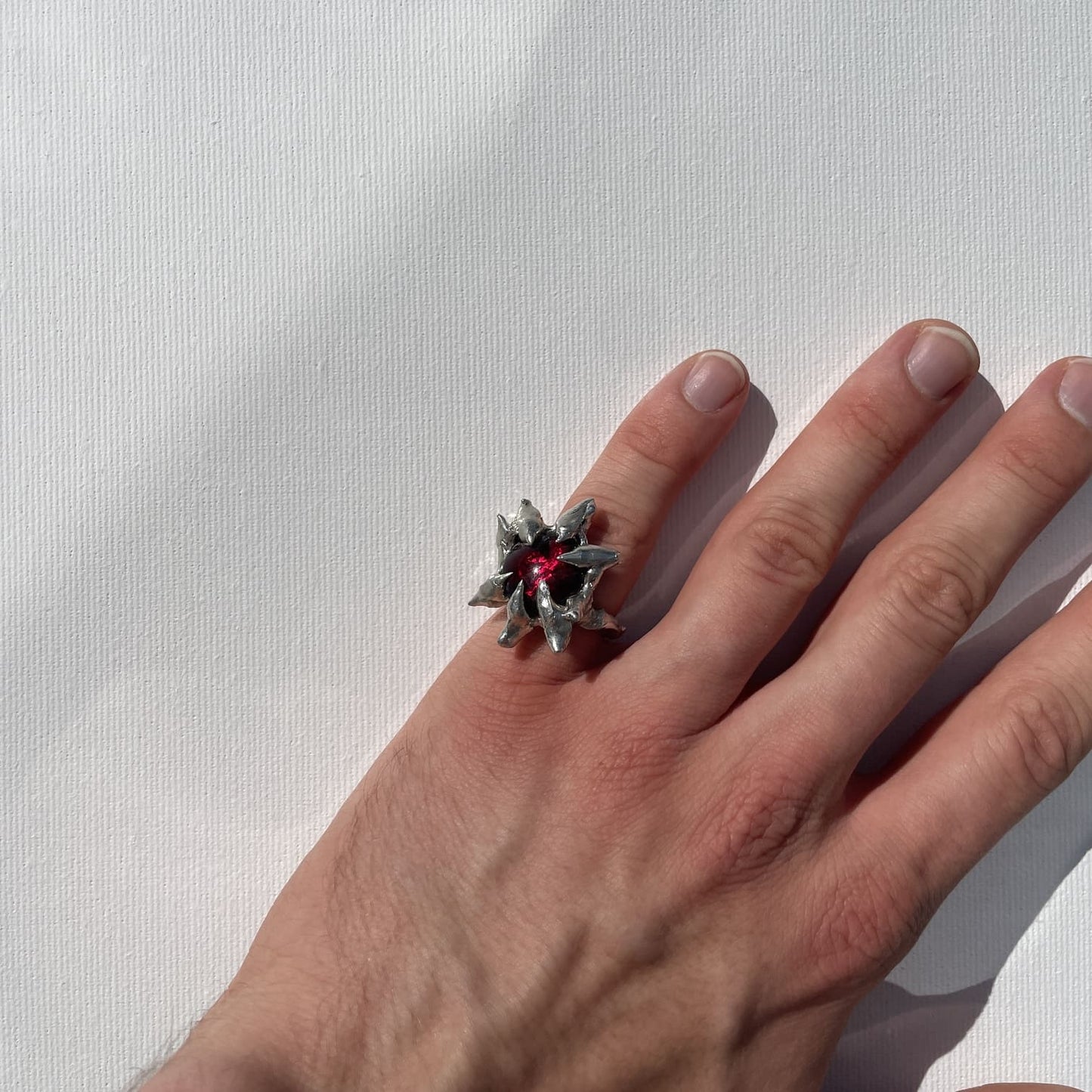 Roter Glas Ring - verdintils