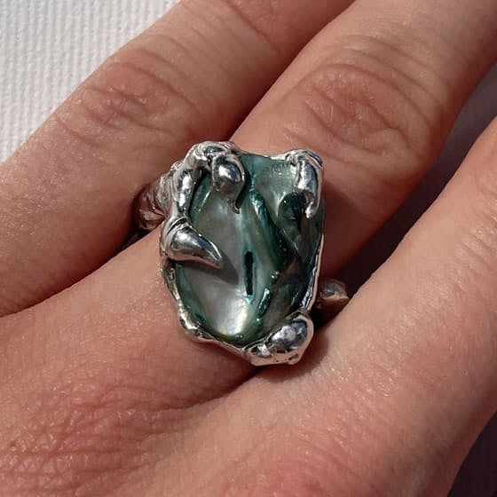 Perlmutt Nugget Ring - verdintils