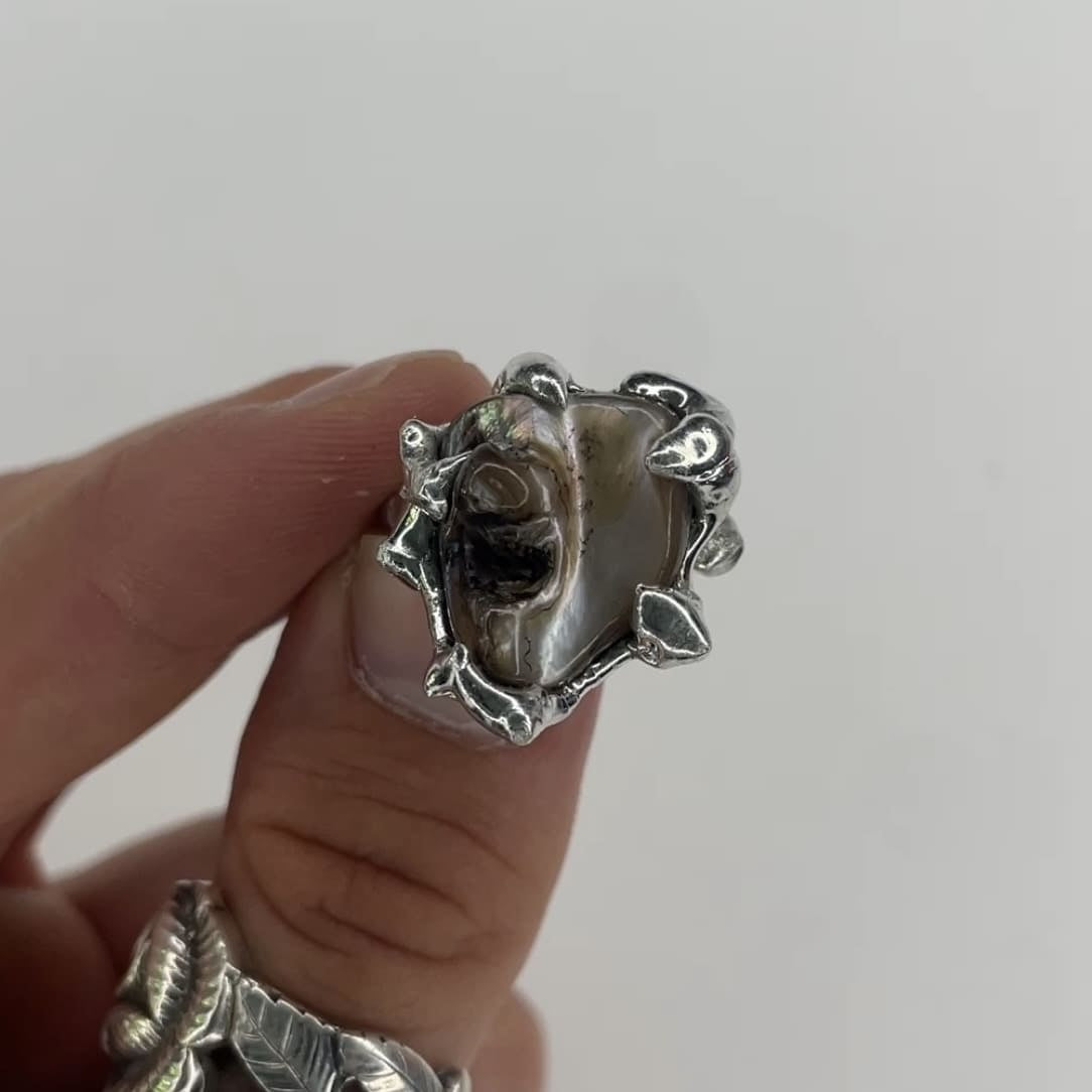 chrome nugget ring - verdintils