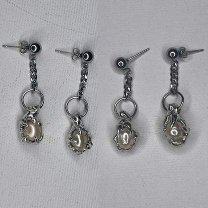 pearl earrings - Made to order