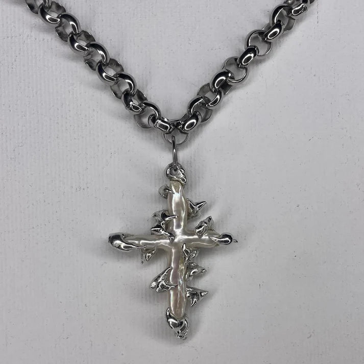 y2k Kreuz Kette