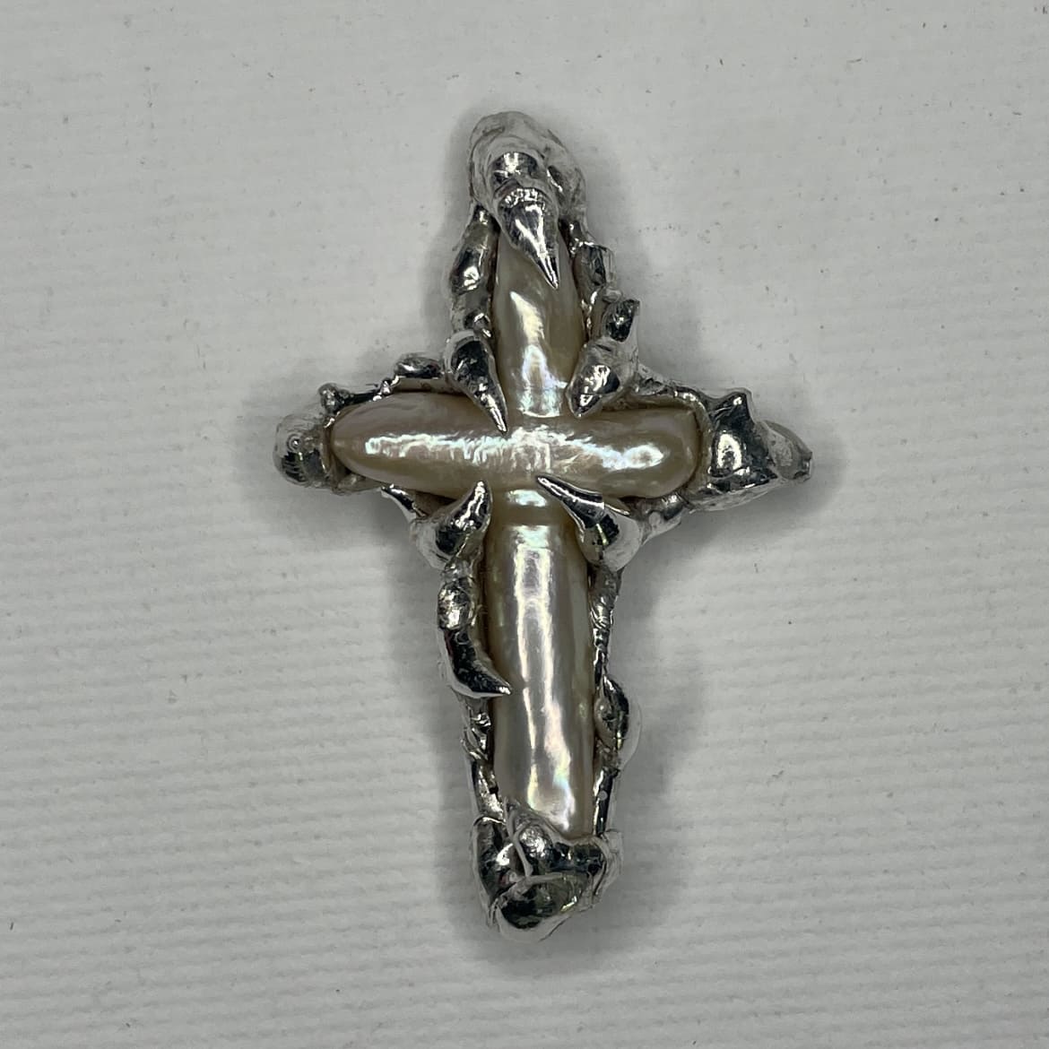 soldered pearl cross